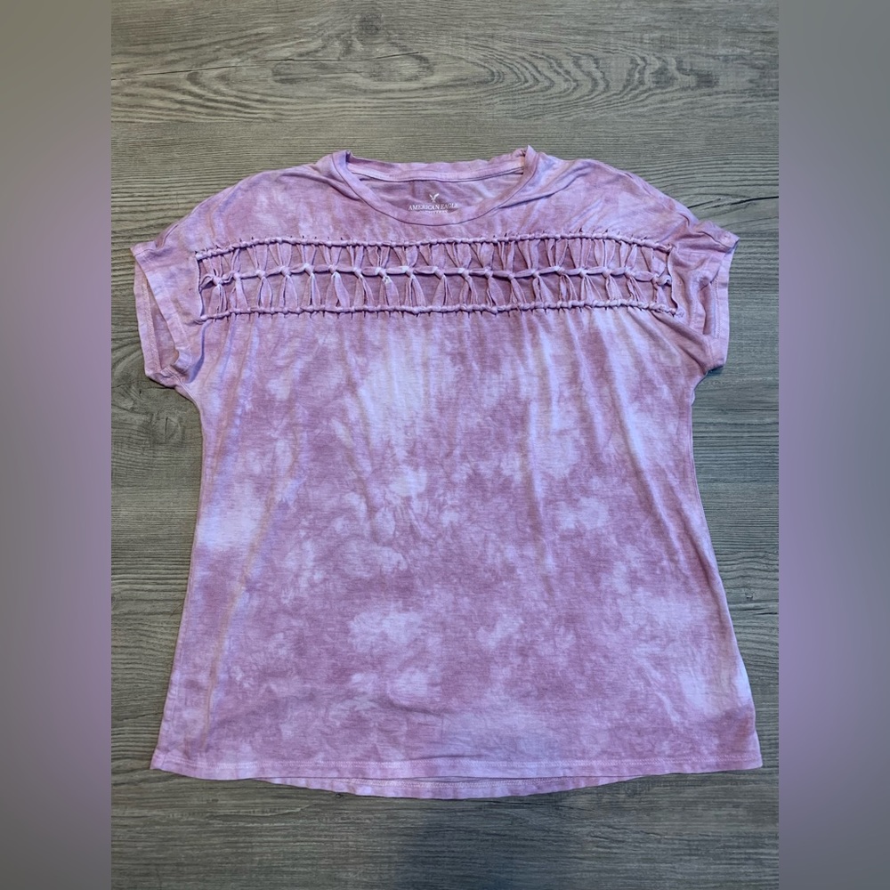 American Eagle Macrame Tee